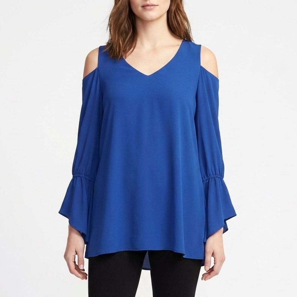 NEW! Three Eight Two Tunic Blouse in Color Royal Size M